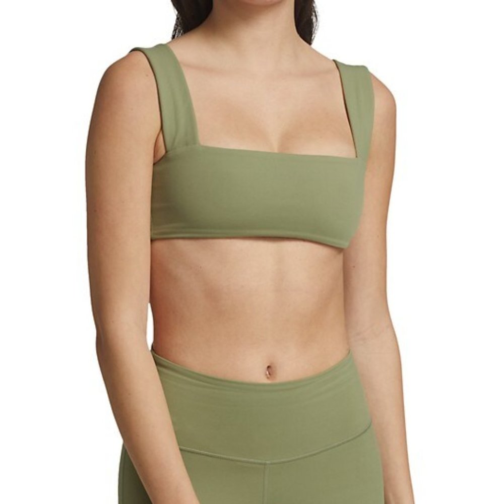 {WeWoreWhat} Bandeau Bra Top, Sage - Small [Brand New]